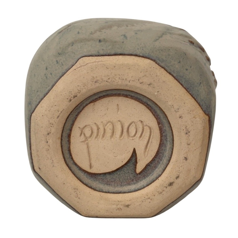 Signed Pinion studio pottery drip glaze contemporary vase - Picture 6 of 9